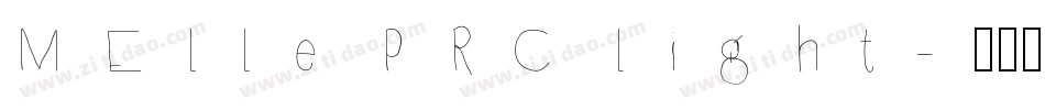 MElle PRC light字体转换